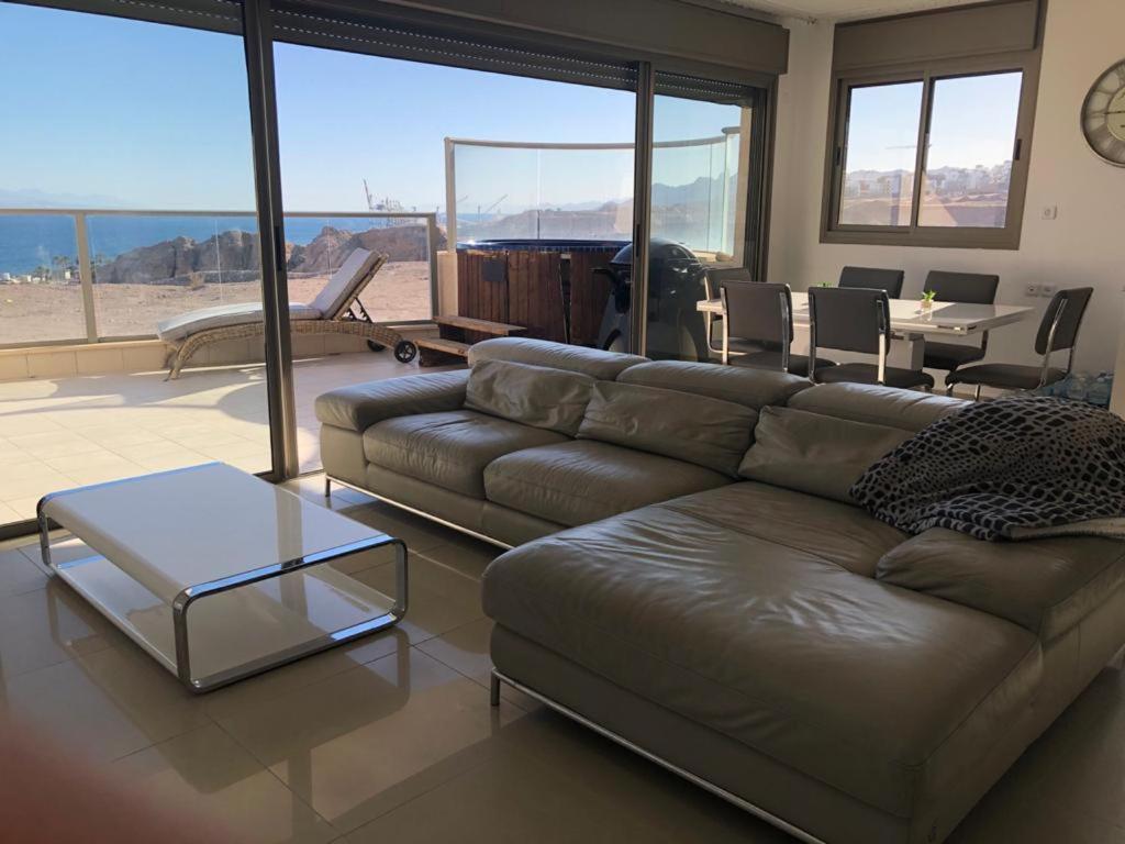 Luxury Exclusive Top Class Apartment On The Sea With Best Sea View And Jacuzzi רק למשפחות !!!! Eilat Extérieur photo